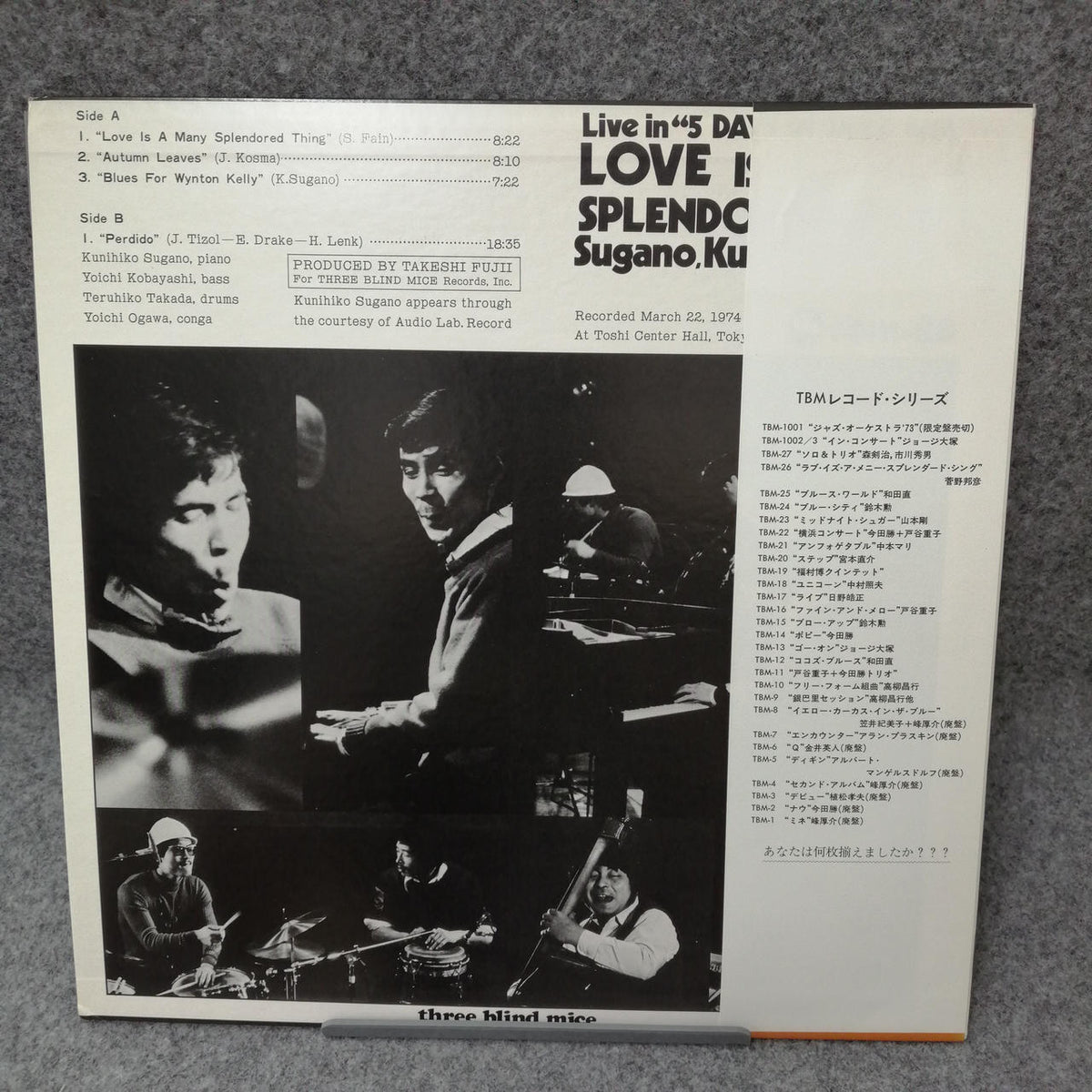 THREE BLIND MICE Love Is a Much: Splendid Thing TBM-26