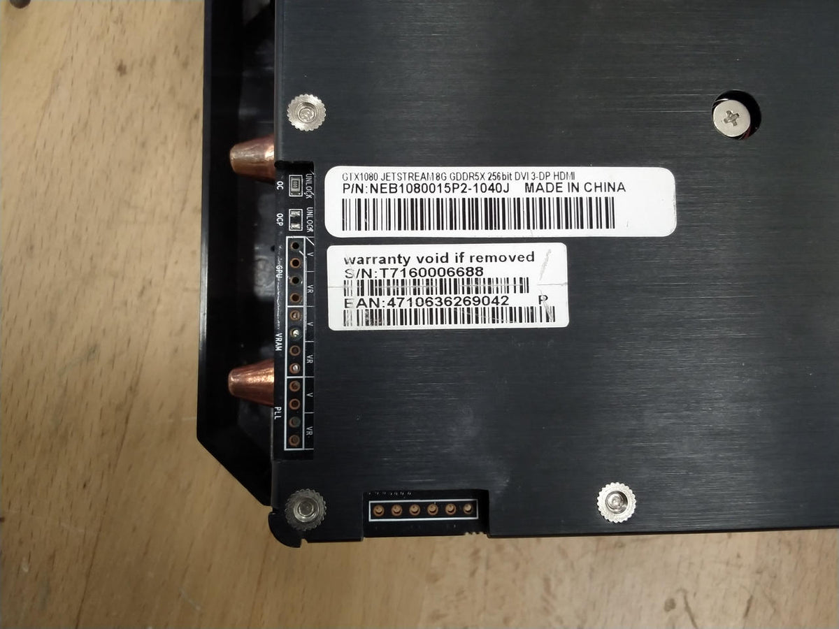 PALIT Graphics Board GTX1080 JETSTREAM 8G GDDR5X 25