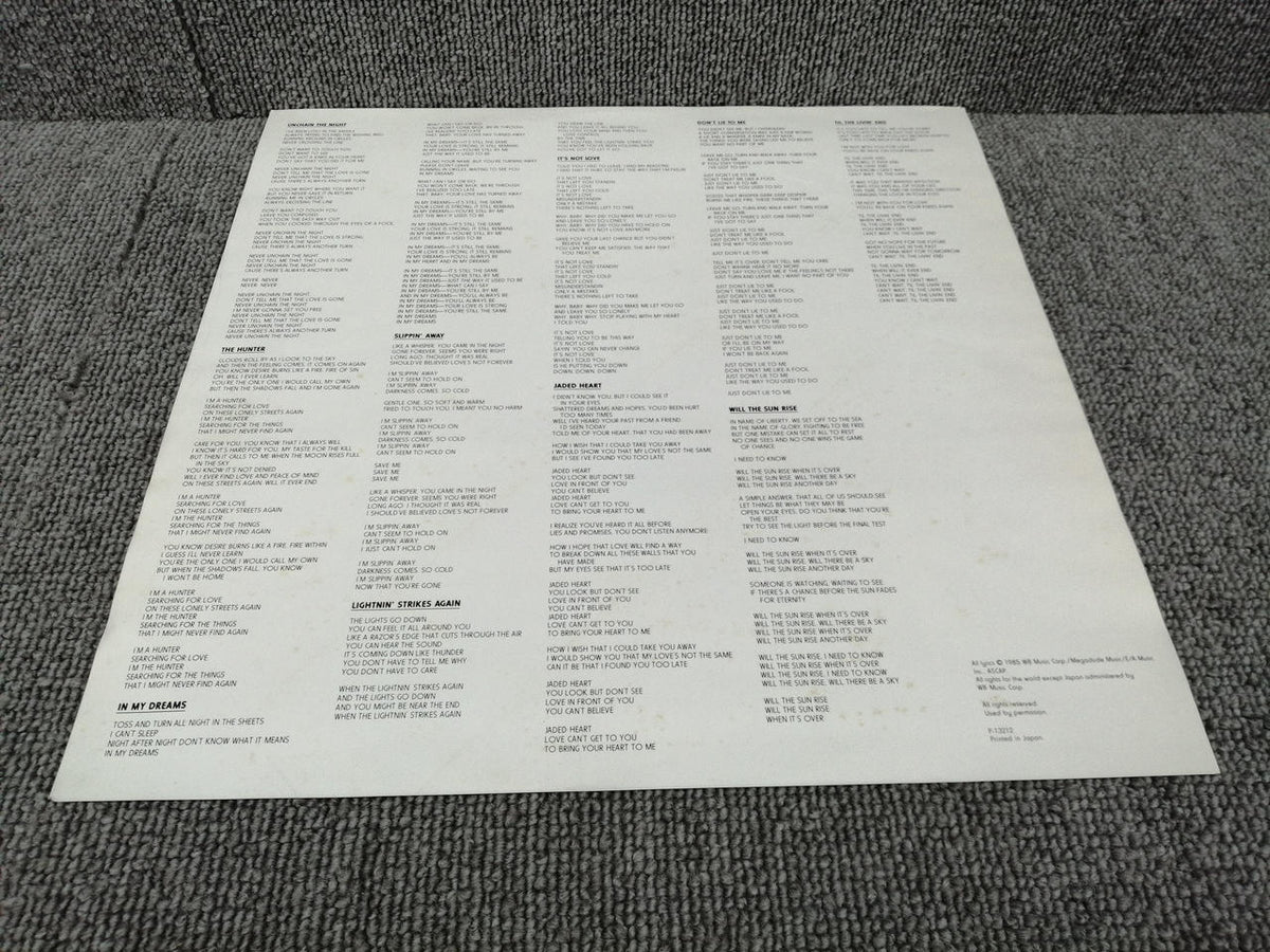 ELEKTRA Analog Record DOKKEN/UNDER LOCK AND KEY