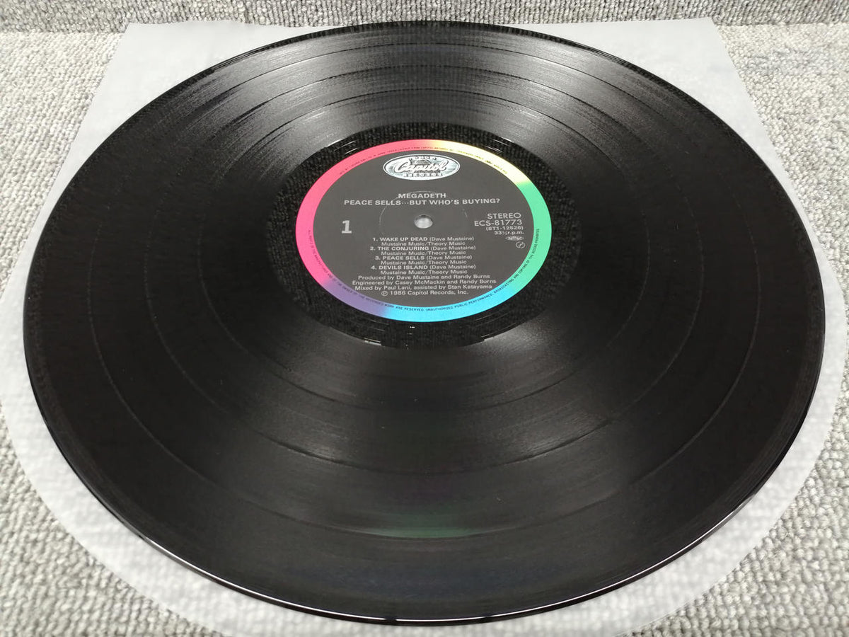 CAPITOL RECORDS Analog Record MEGADETH/PEACE SELLS... BUT