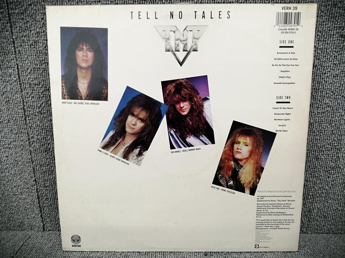 VERTIGO Analog Record TNT/ TELL NO TALES