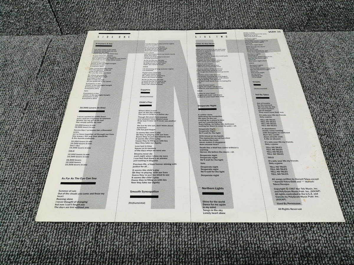 VERTIGO Analog Record TNT/ TELL NO TALES
