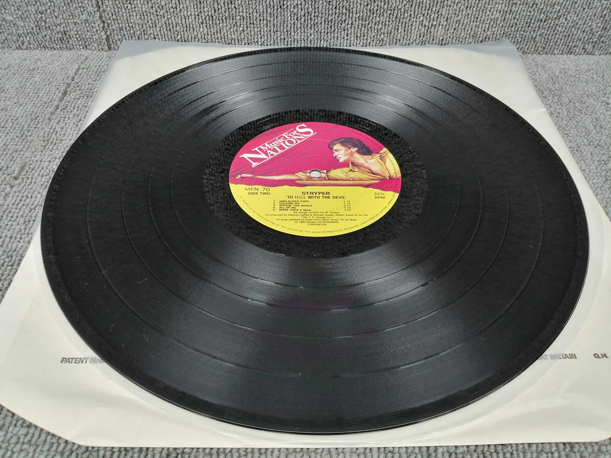MUSIC FOR NATIONS Analog Record STRYPER/TO HELL WITH THE DEV