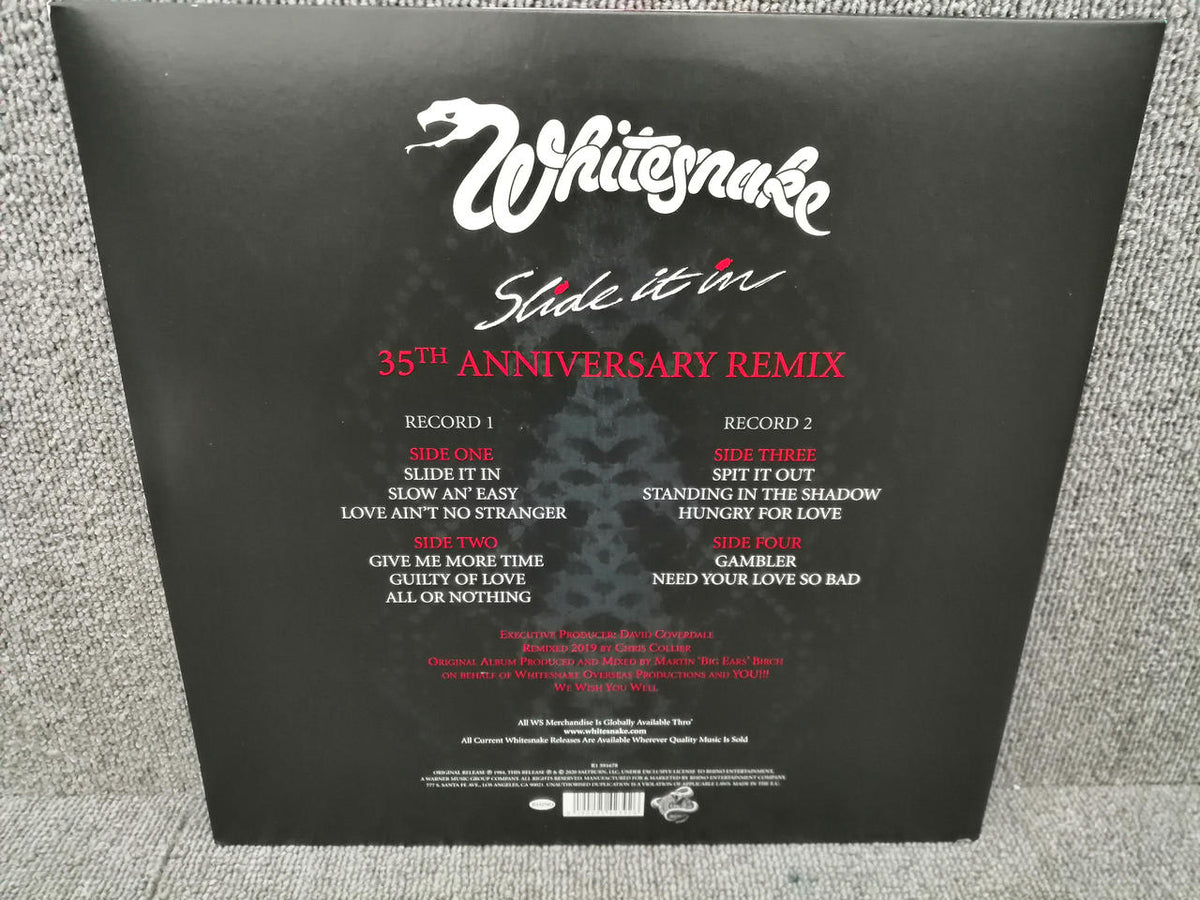 RHINO RECORDS Analog record WHITESNAKE/SLIDE IT IN (35TH A)