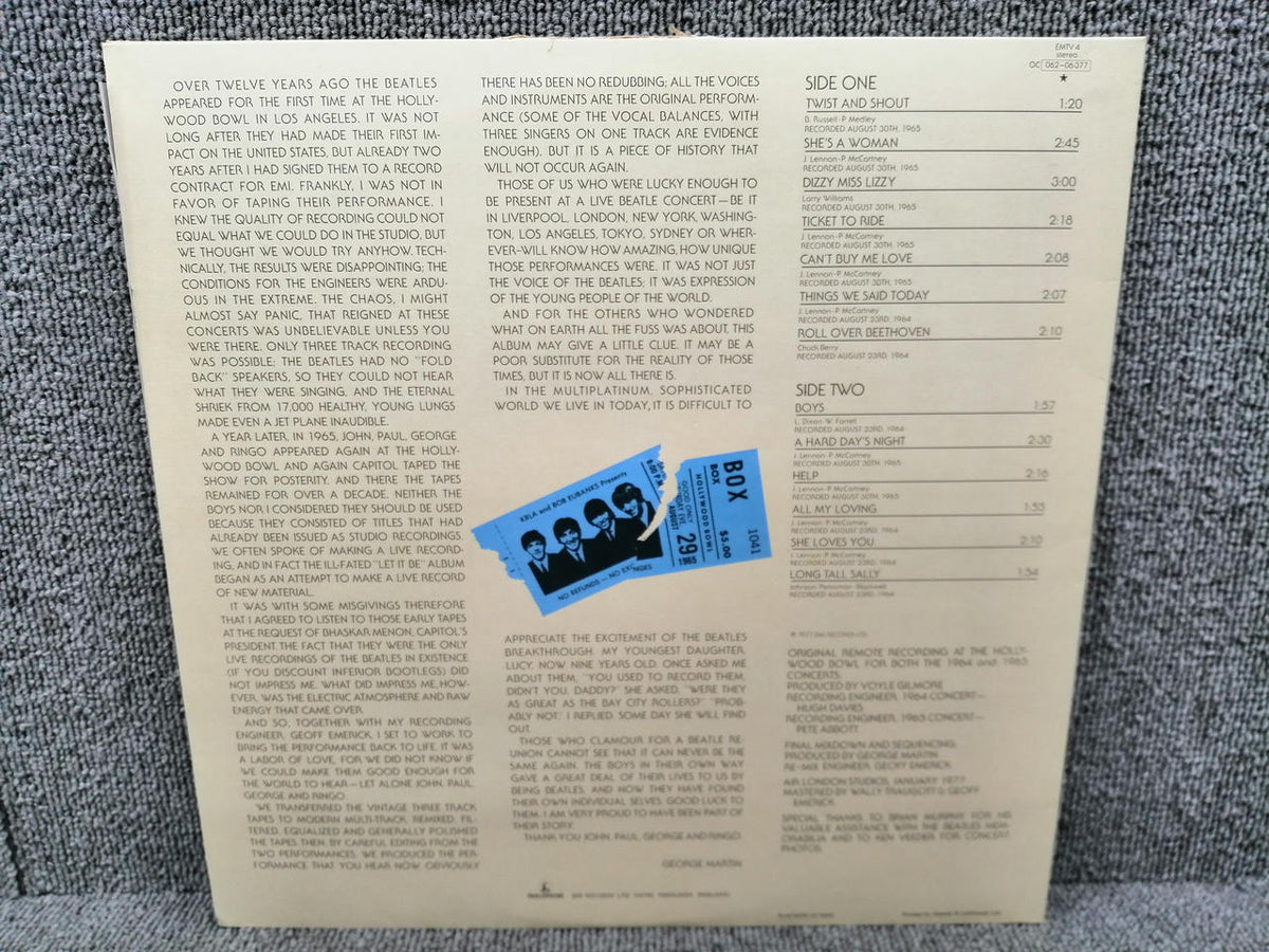 PARLOPHONE LP Record AT THE HOLLYWOOD BOWL