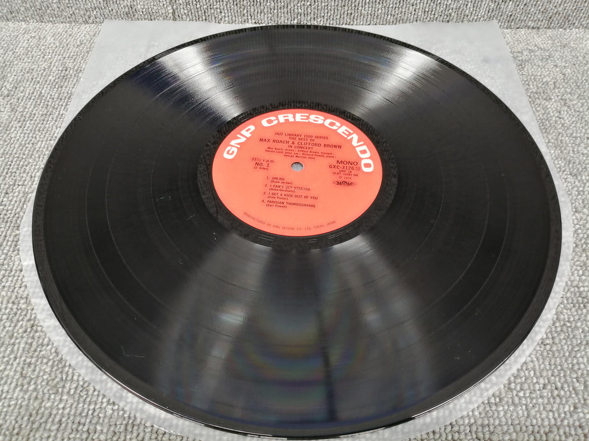 GNP Analog Record THE BEST OF MAX ROACH AND CLI