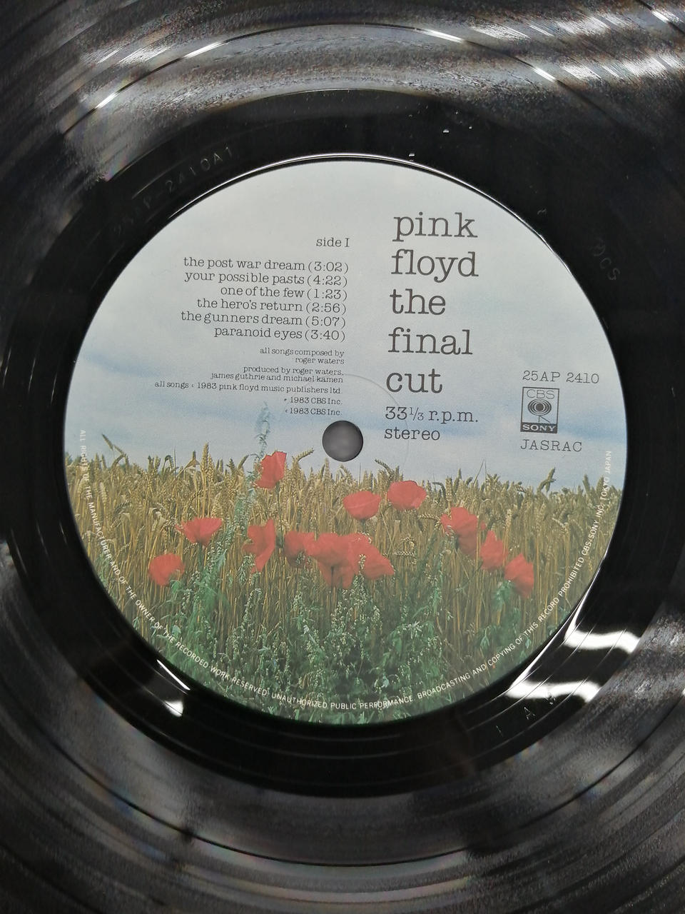 CBS Pink Floyd / Final Cut 25AP 2410
