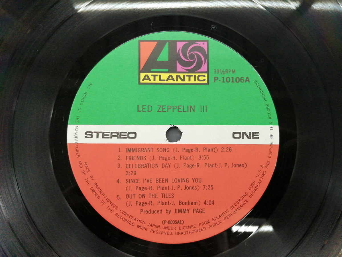 Atlantic LED ZEPPELIN / III P-10106A