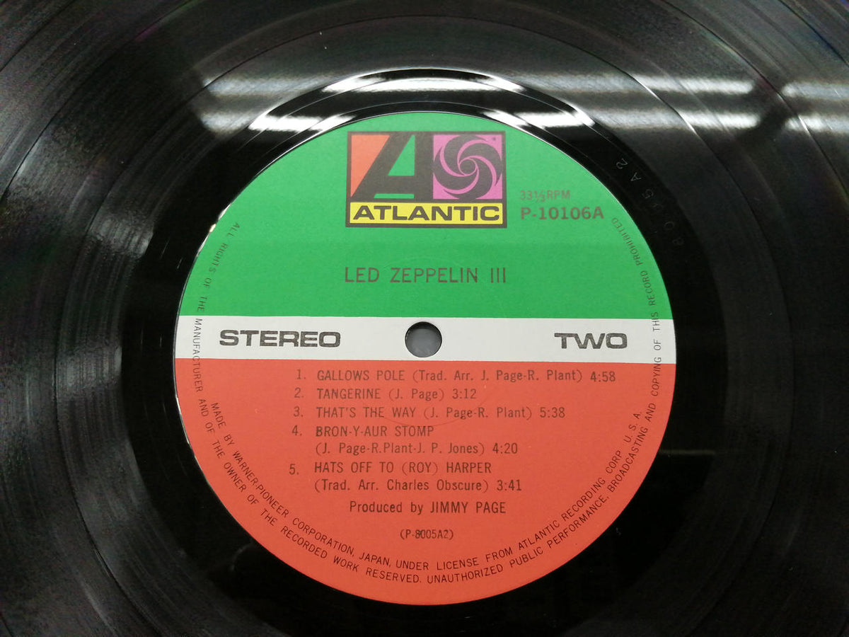 Atlantic LED ZEPPELIN / III P-10106A