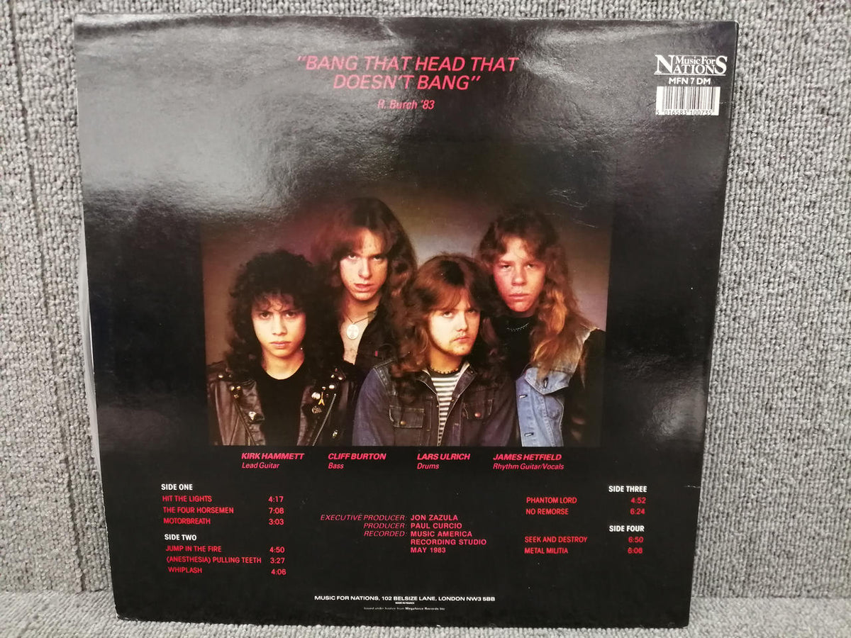 NATIONS Analog Record METALLICA/KILL'EM ALL
