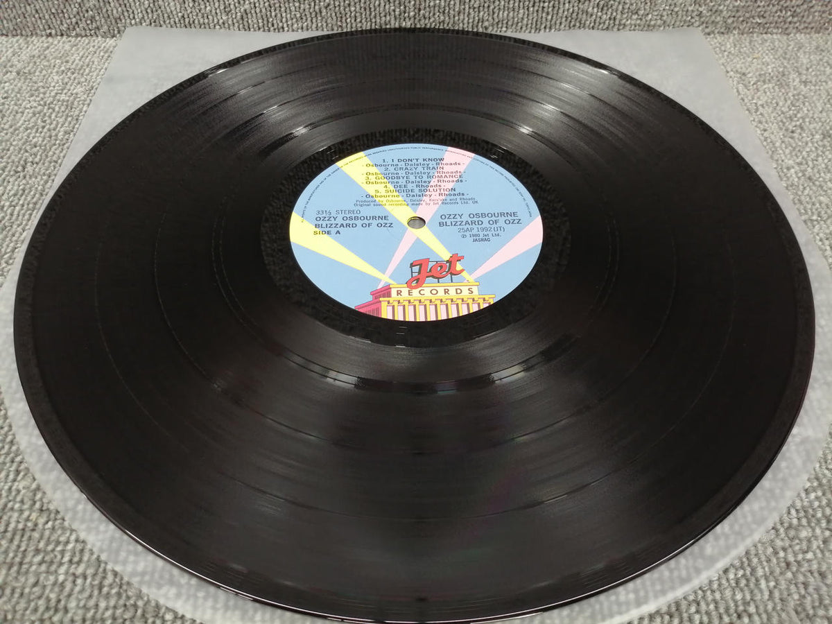 JET RECORDS OZZY OSBOURNE/BLIZZARD OF OZZ 25AP-1992