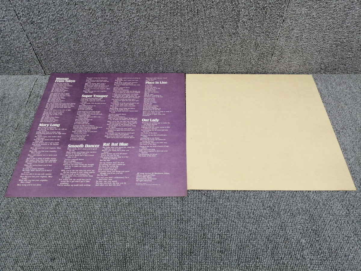 WARNER BROS. RECORDS DEEP PURPLE/WHO DO WE THINK WE P-6508W