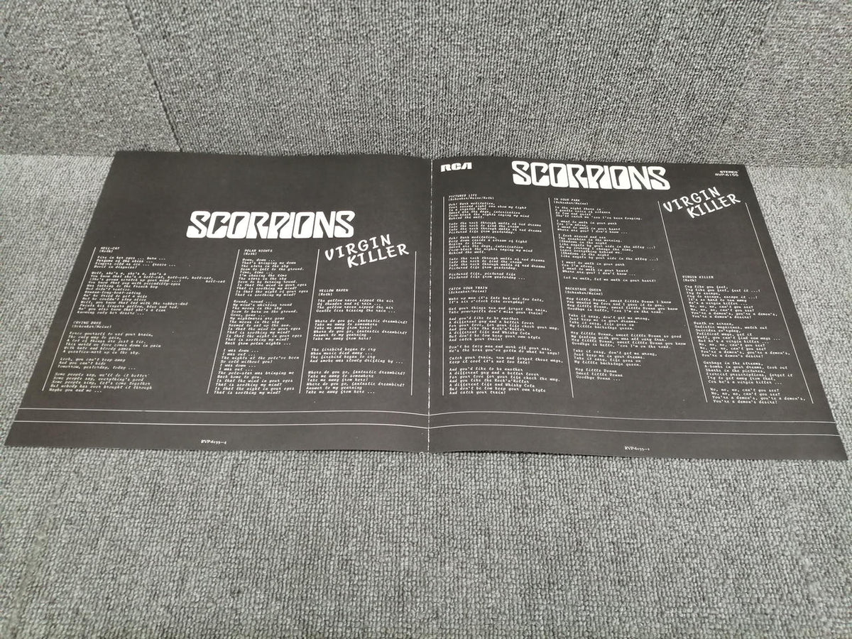 RVC Corporation Record SCORPIONS/VIRGIN KILLER