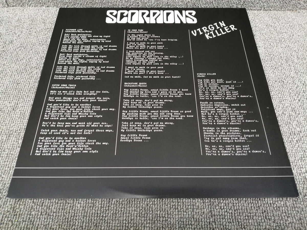 RCA Vinyl Record SCORPIONS VIRGIN KILLER
