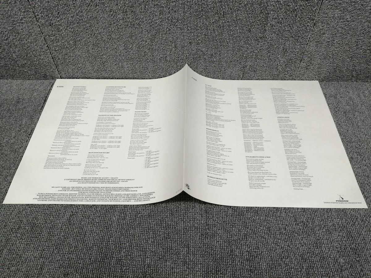 PORTRAIT Analog Record ACCEPT/RUSSIAN ROULETTE