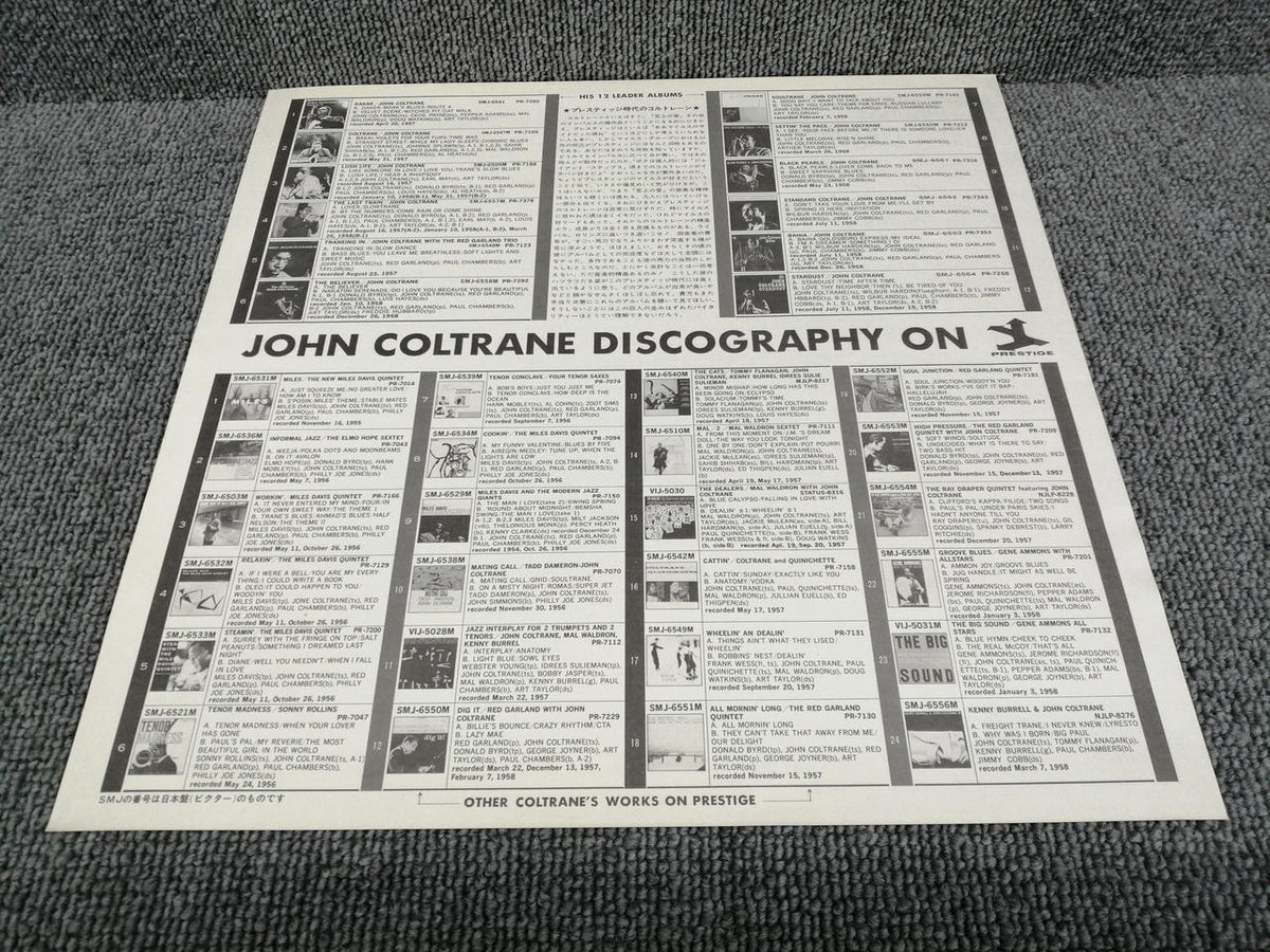 PRESTIGE Analog Record JOHN COLTRANE/STARDUST