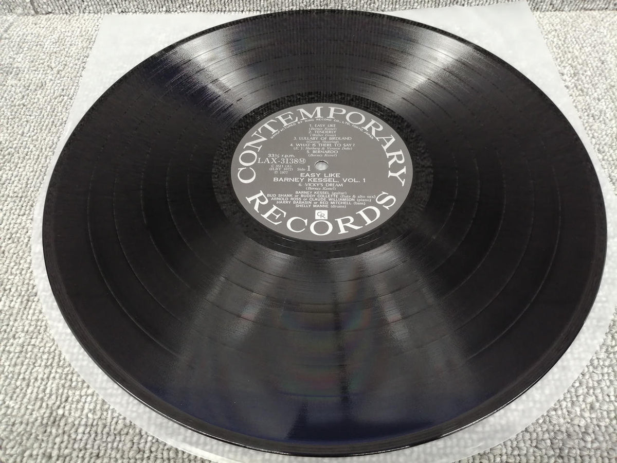 CONTEMPORARY RECORDS BARNEY KESSEL/EASY LIKE LAX 3138(M)