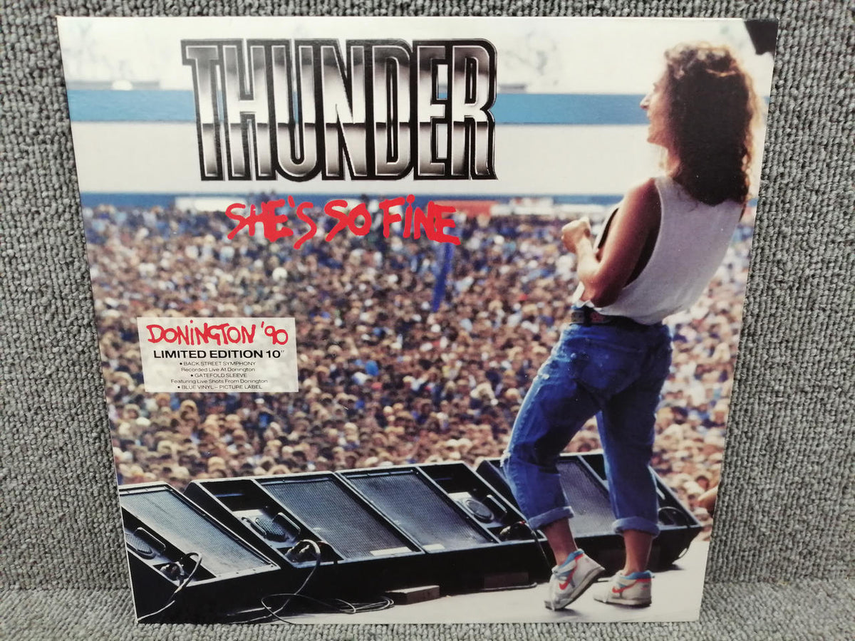 EMI Vinyl record THUNDER / SHE'S SO FINE