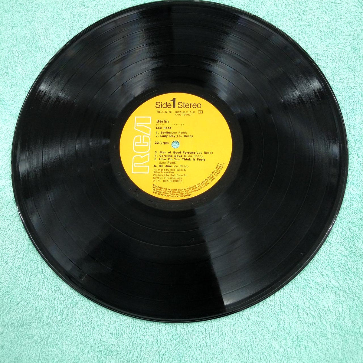 [JUNK] RCA Berlin/Lou Reed RCA-6181