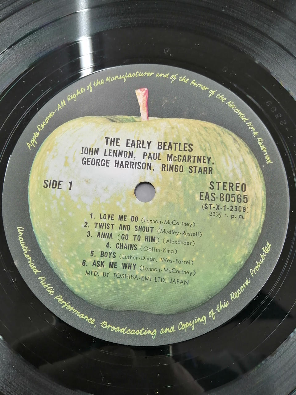 APLLE RECORDS BEATLES THE EARLY