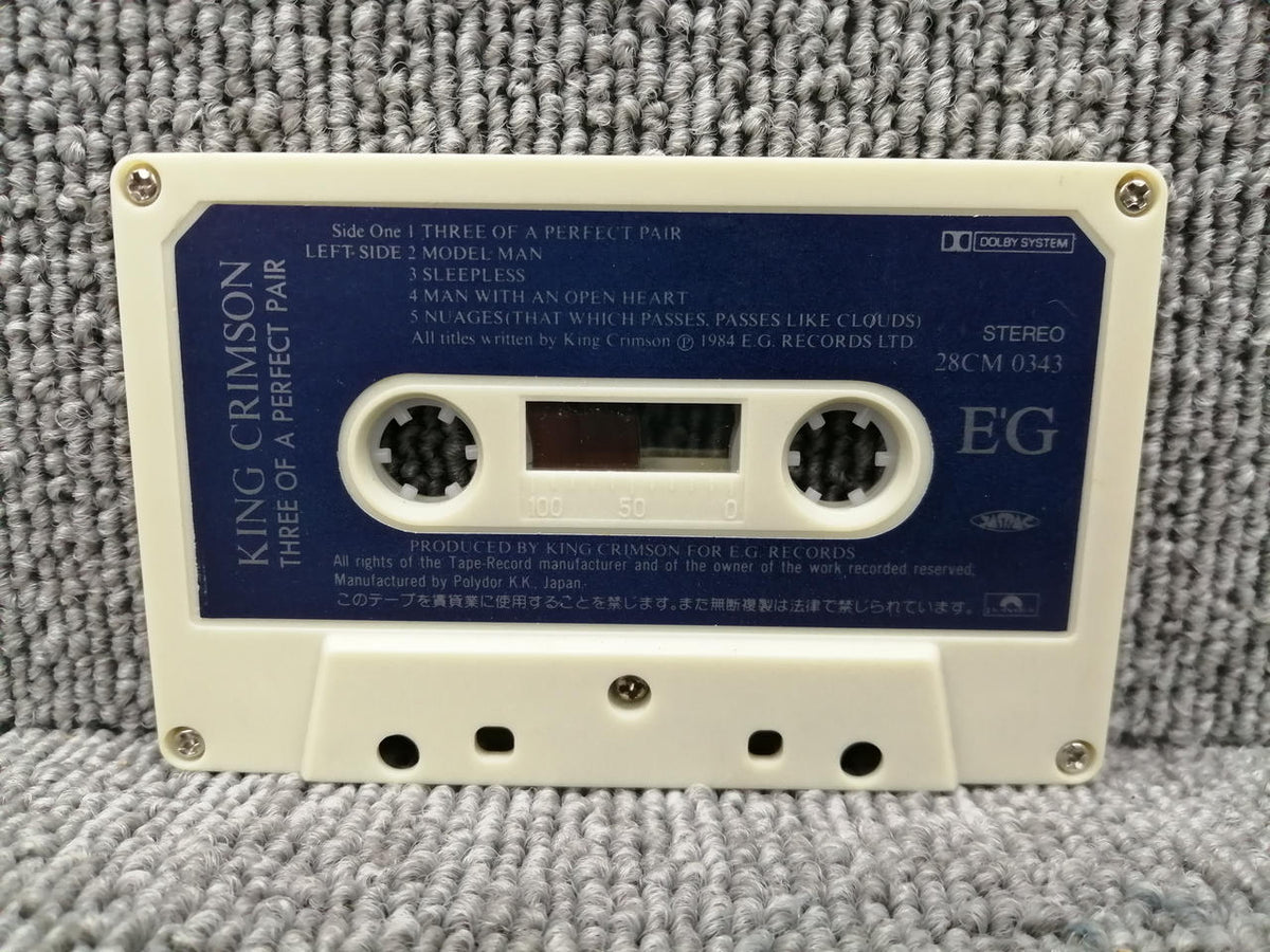 POLYDOR Cassette Tape King Crimson / Three of a Perfect Pair