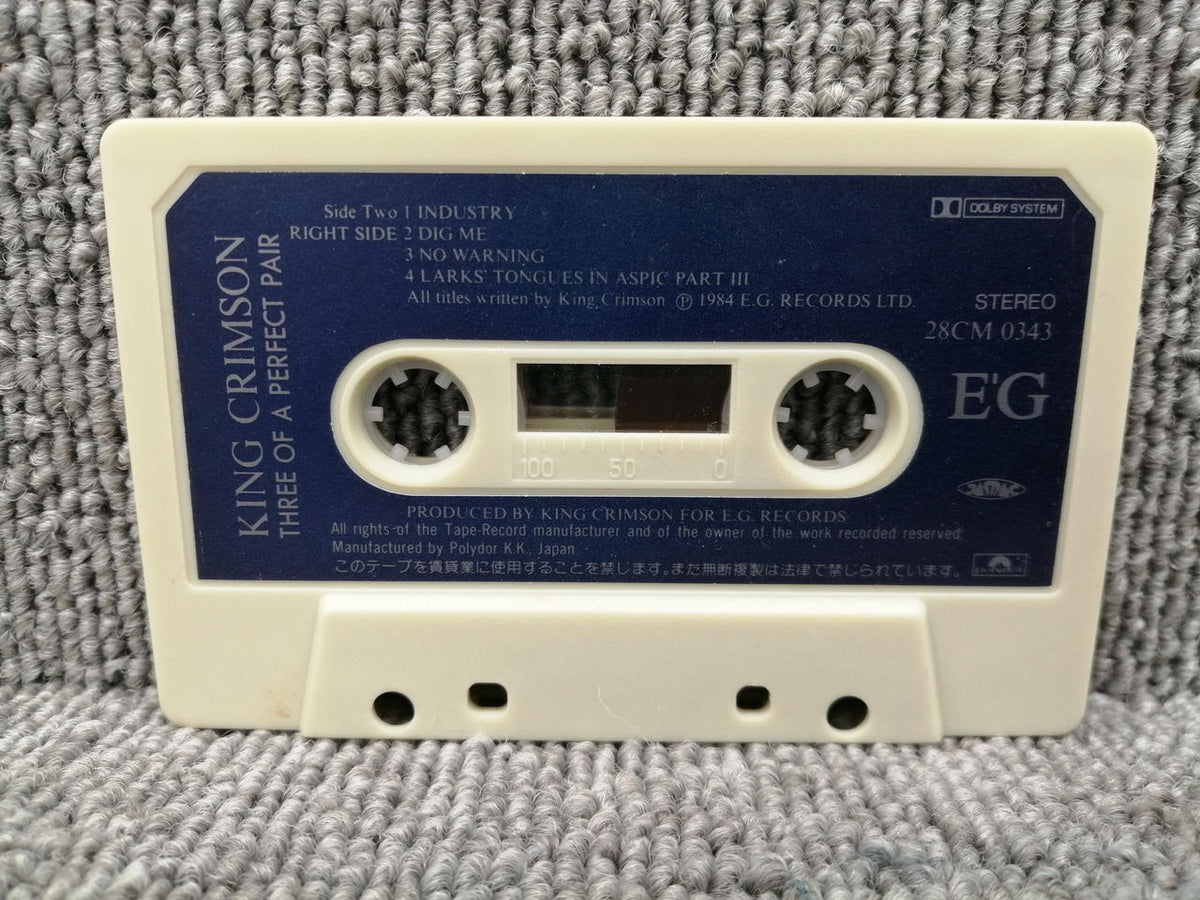 POLYDOR Cassette Tape King Crimson / Three of a Perfect Pair