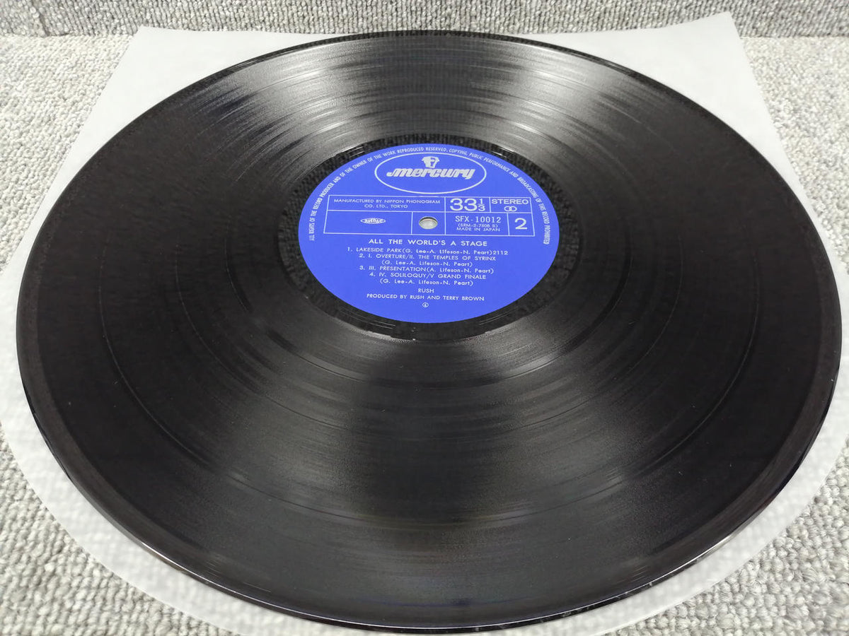 MERCURY LP ALL THE WORLD'S A STAGE/RUSH