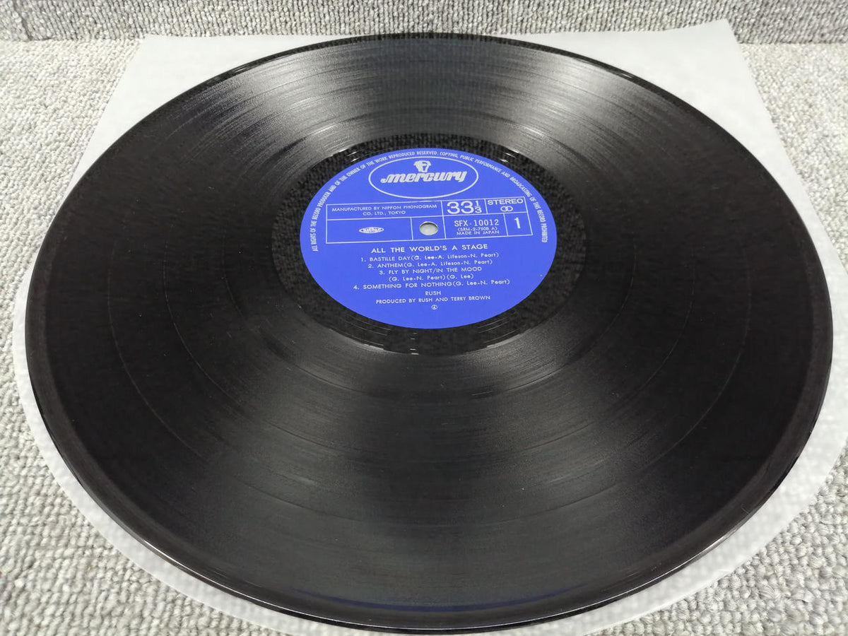 MERCURY LP ALL THE WORLD'S A STAGE/RUSH