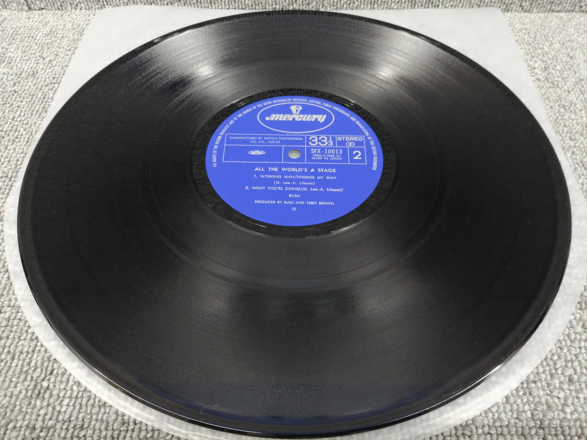 MERCURY LP ALL THE WORLD'S A STAGE/RUSH