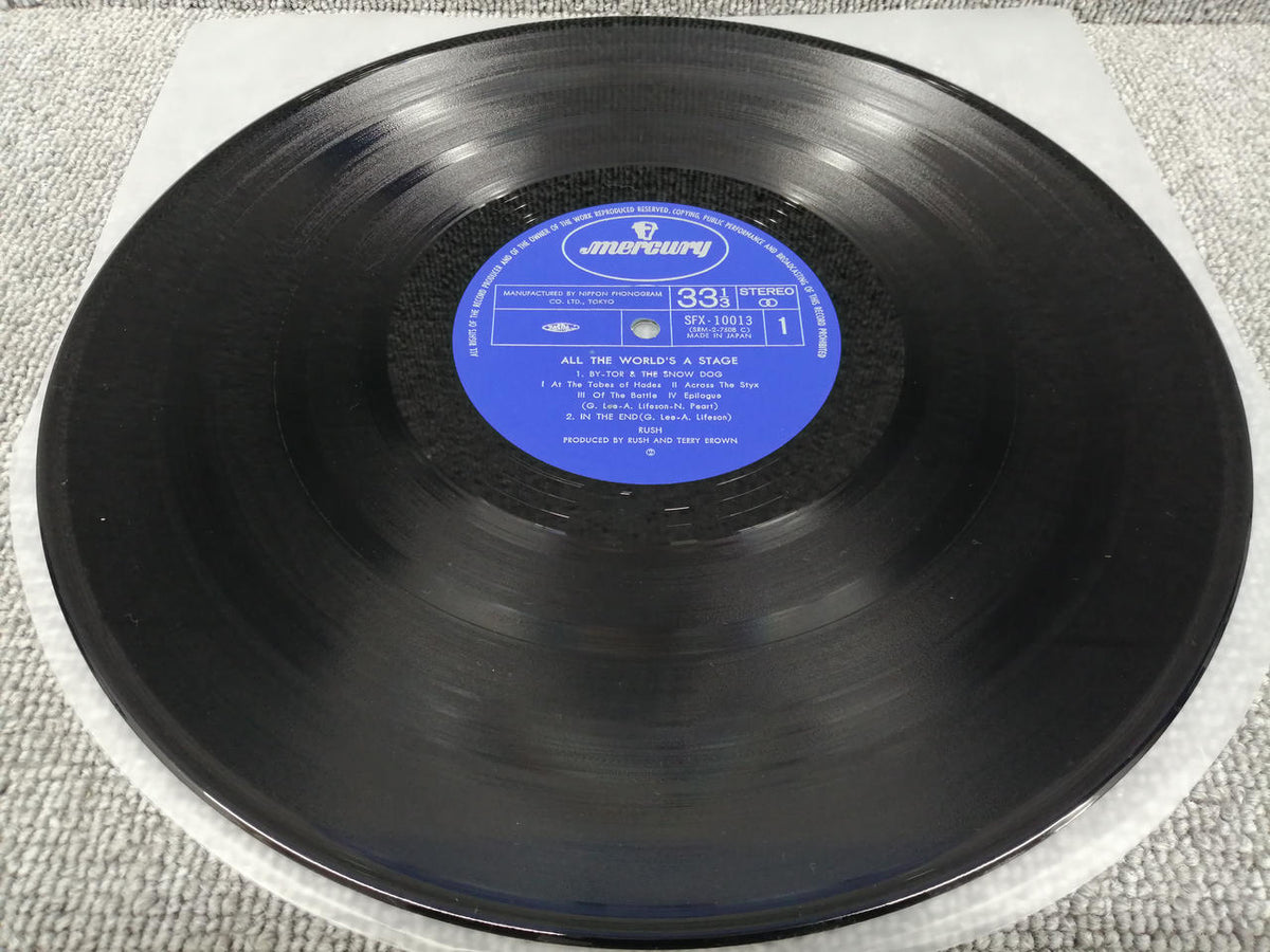 MERCURY LP ALL THE WORLD'S A STAGE/RUSH