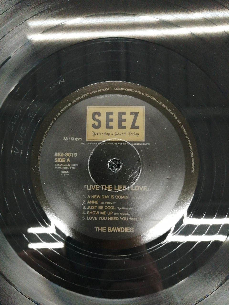 SEEZ THE BAWDIES / LIVE THE LIFE I SEZ-3019