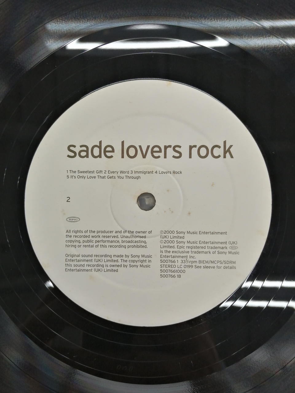 EPIC Sade/Lovers Rock 500766 1