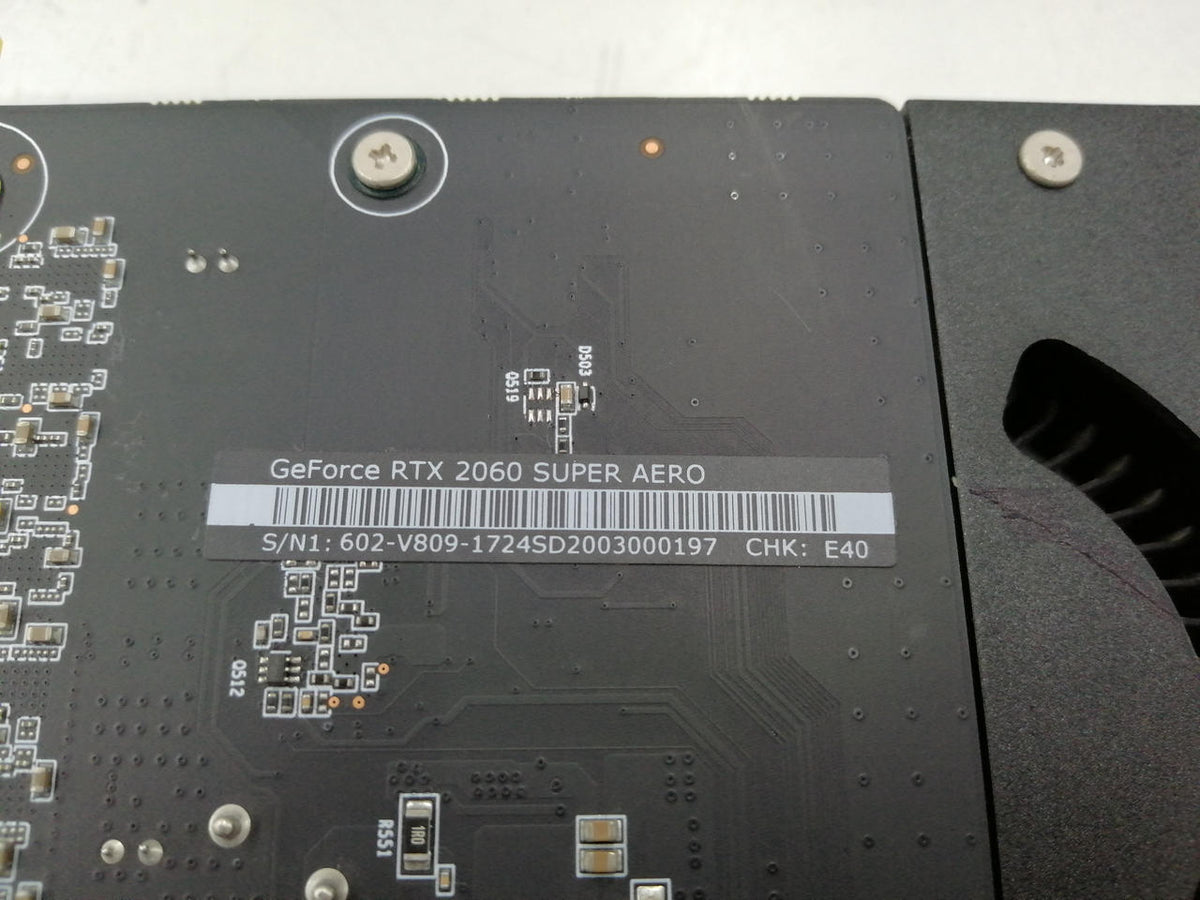 MSI Assembly Wktk Graphics Card RTX2060 SUPER AERO