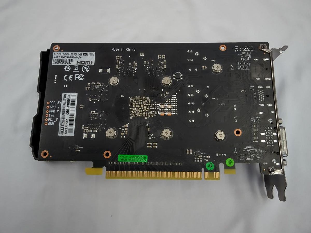 unclear Graphics Card: GTX1650 EX-1 CLICK OC PCI-E 4G