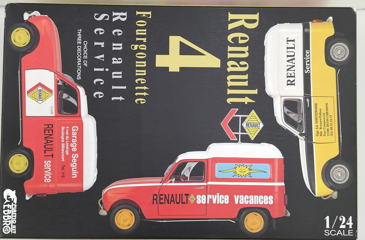 Ebro 1/24 RENAULT 4 FOURGONNETTE SERVICE CAR - Banzai Thrifting | BanzaiHobby