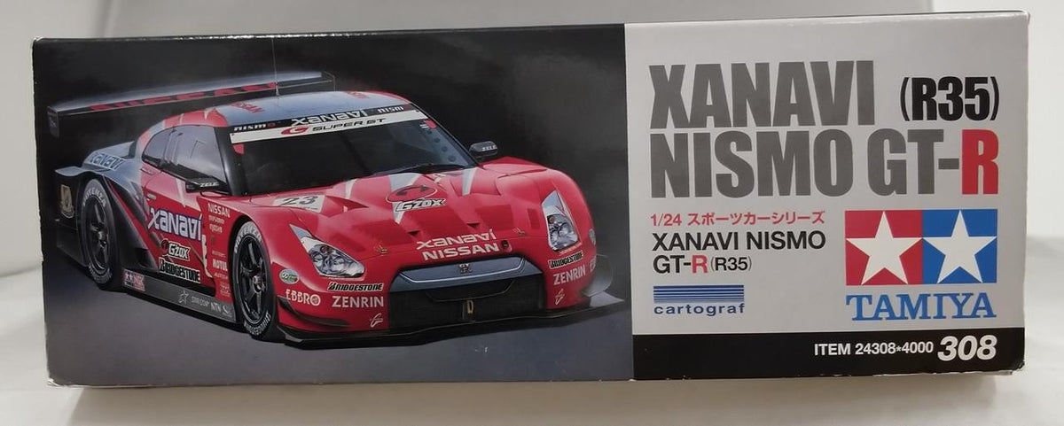 TAMIYA [Inner bag unopened] XANAVI NISMO GT-R (R35) 1/24 Xanavi NISMO ITEM 24308 - Banzai Thrifting | BanzaiHobby