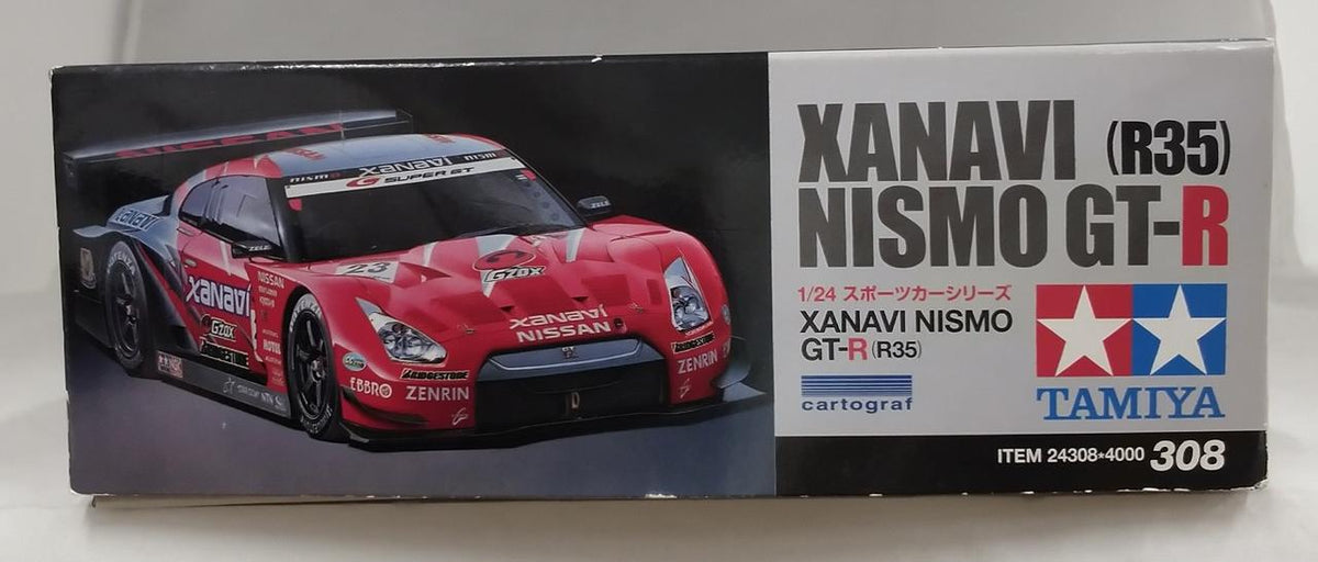 TAMIYA [Inner bag unopened] XANAVI NISMO GT-R (R35) 1/24 Xanavi NISMO ITEM 24308 - Banzai Thrifting | BanzaiHobby