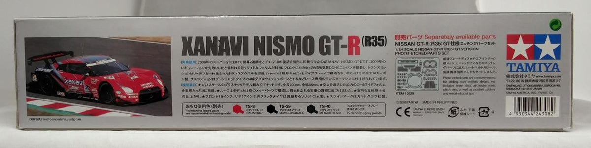TAMIYA [Inner bag unopened] XANAVI NISMO GT-R (R35) 1/24 Xanavi NISMO ITEM 24308 - Banzai Thrifting | BanzaiHobby