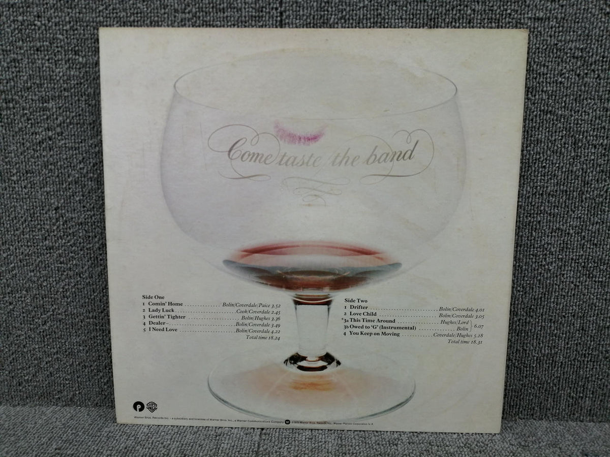 WARNER BROS RECORDS DEEP PURPLE/COME TASTE THE AND P-6511W