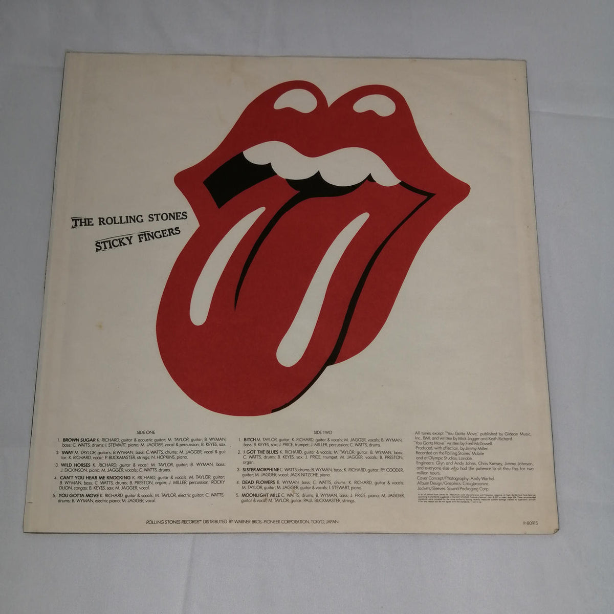ROLLING STONES RECORDS [VG] The Rolling Stones / Sticky Finger P-8091S