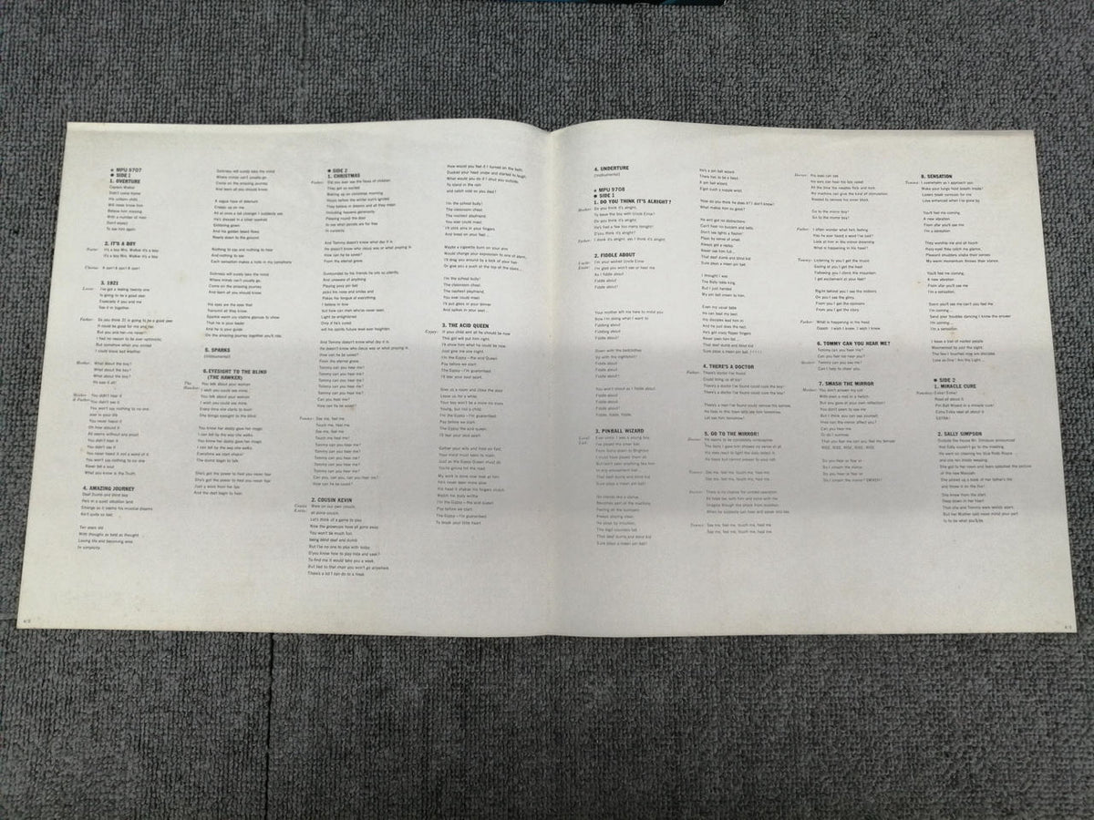POLYDOR TOMMY/THE WHO MPU 9707/8