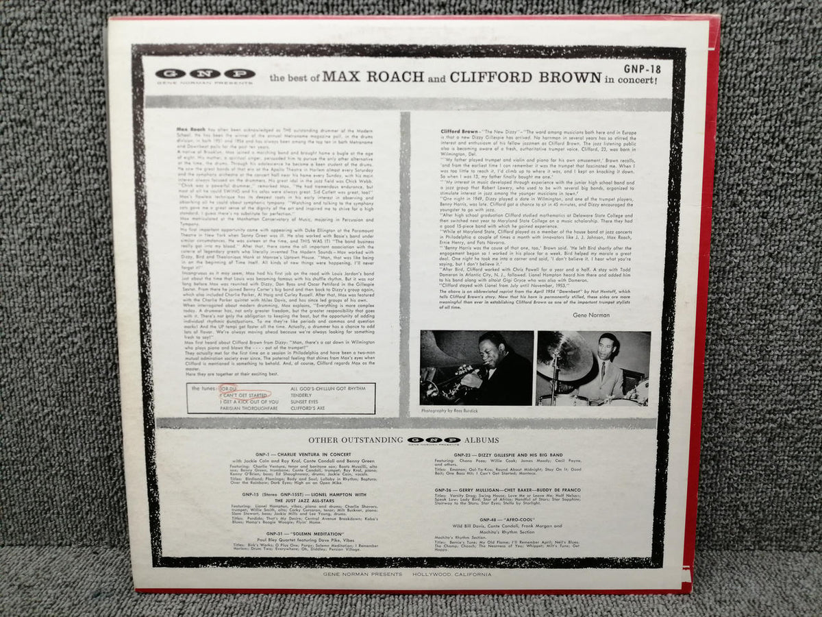 GNP MAX ROACH/THE BESTOFMAX ROACH GNP18