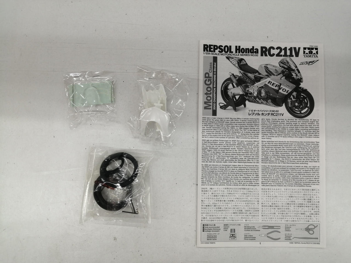 Tamiya Motorcycle Series NO.92 Repsol Honda RC211V