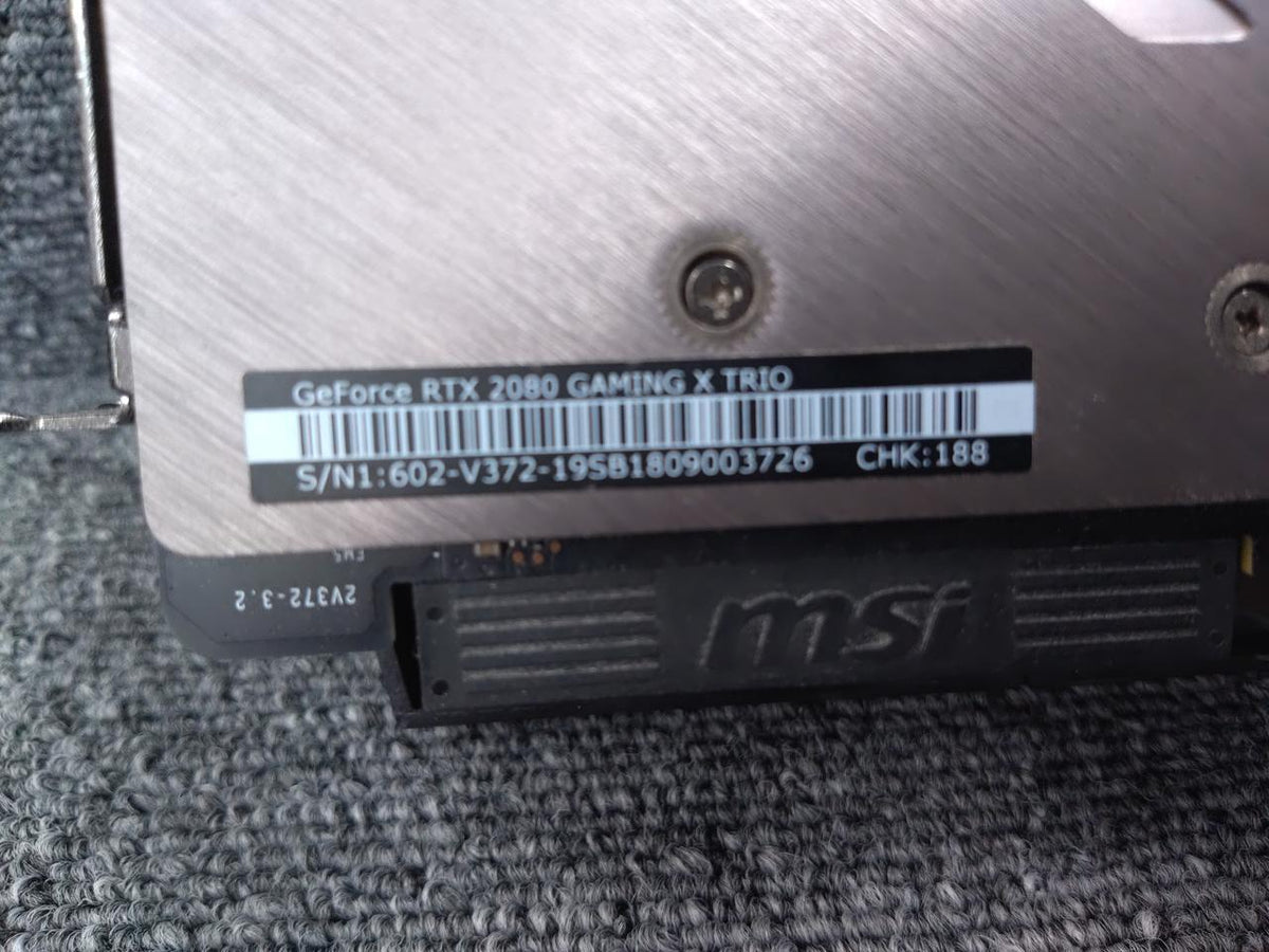MSI Graphics Board RTX2080 GAMING X TRIO