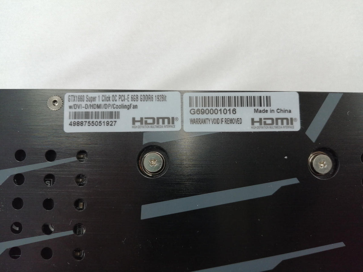 Xianren Zhizhi Graphics Card: GG-GTX1660SP-E6GB/DF