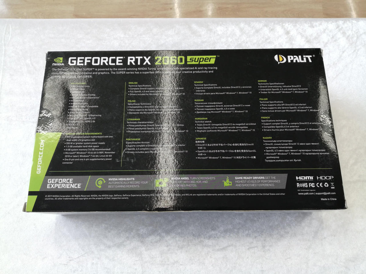 PALIT Graphics Board RTX2060SUPER JS 8G GDDR6 256BI