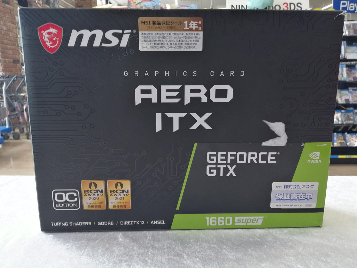 MSI Graphics Board: GTX 1660 SUPER AERO ITX OC