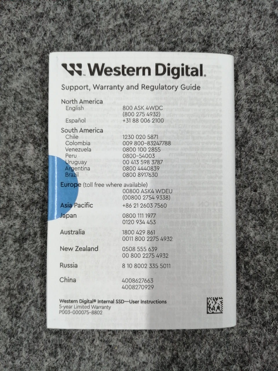 WESTERN DIGITAL 2.5-inch SSD WDS500G1R0A