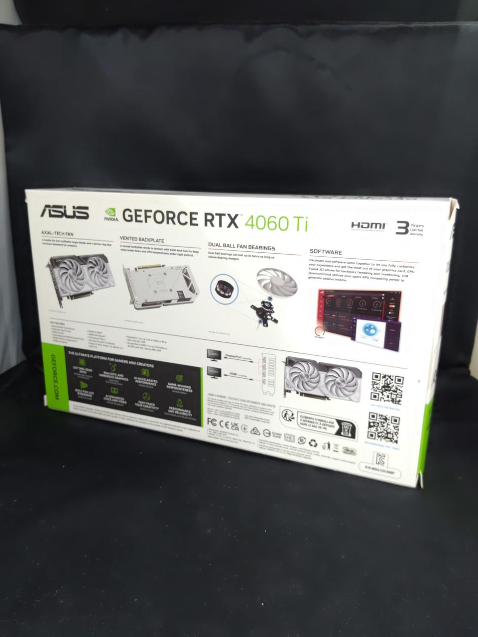 ASUS Graphics Card: DUAL-RTX4060TI-O8G
