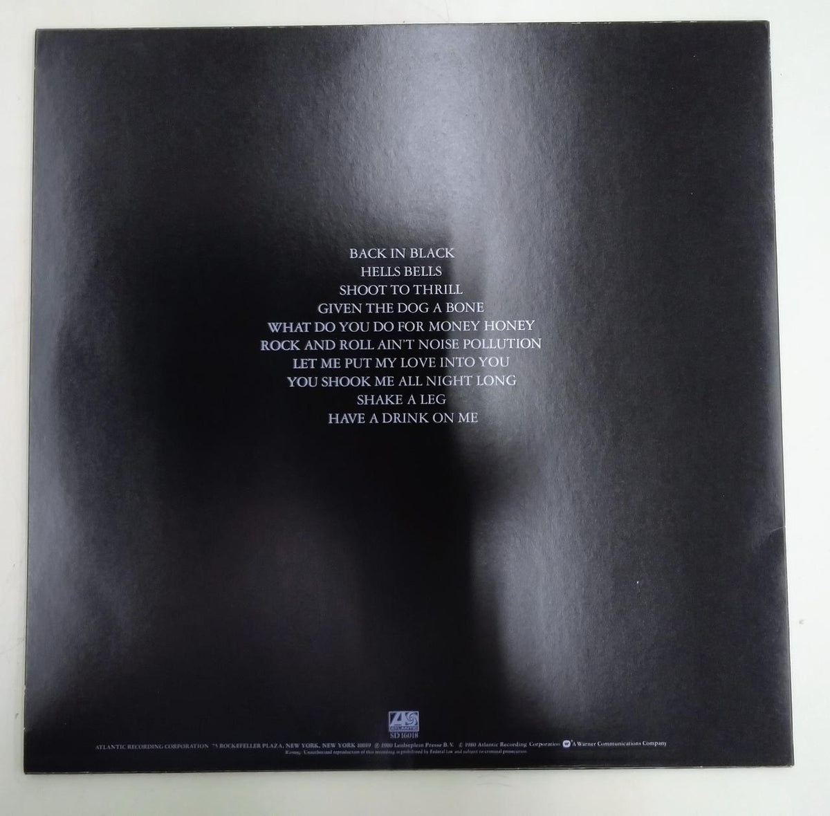 ATLANTIC AC/DC / BACK IN BLACK P-10906A